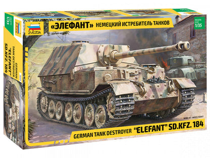 Zvezda Model Kit 3659 German Tank Destroyer Elefant SD.KFZ.184