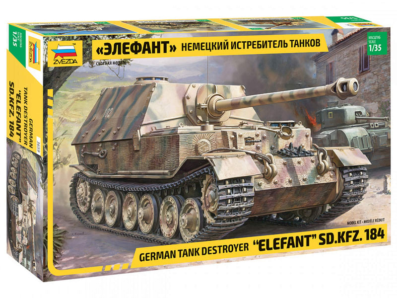 Zvezda Model Kit 3659 German Tank Destroyer Elefant SD.KFZ.184