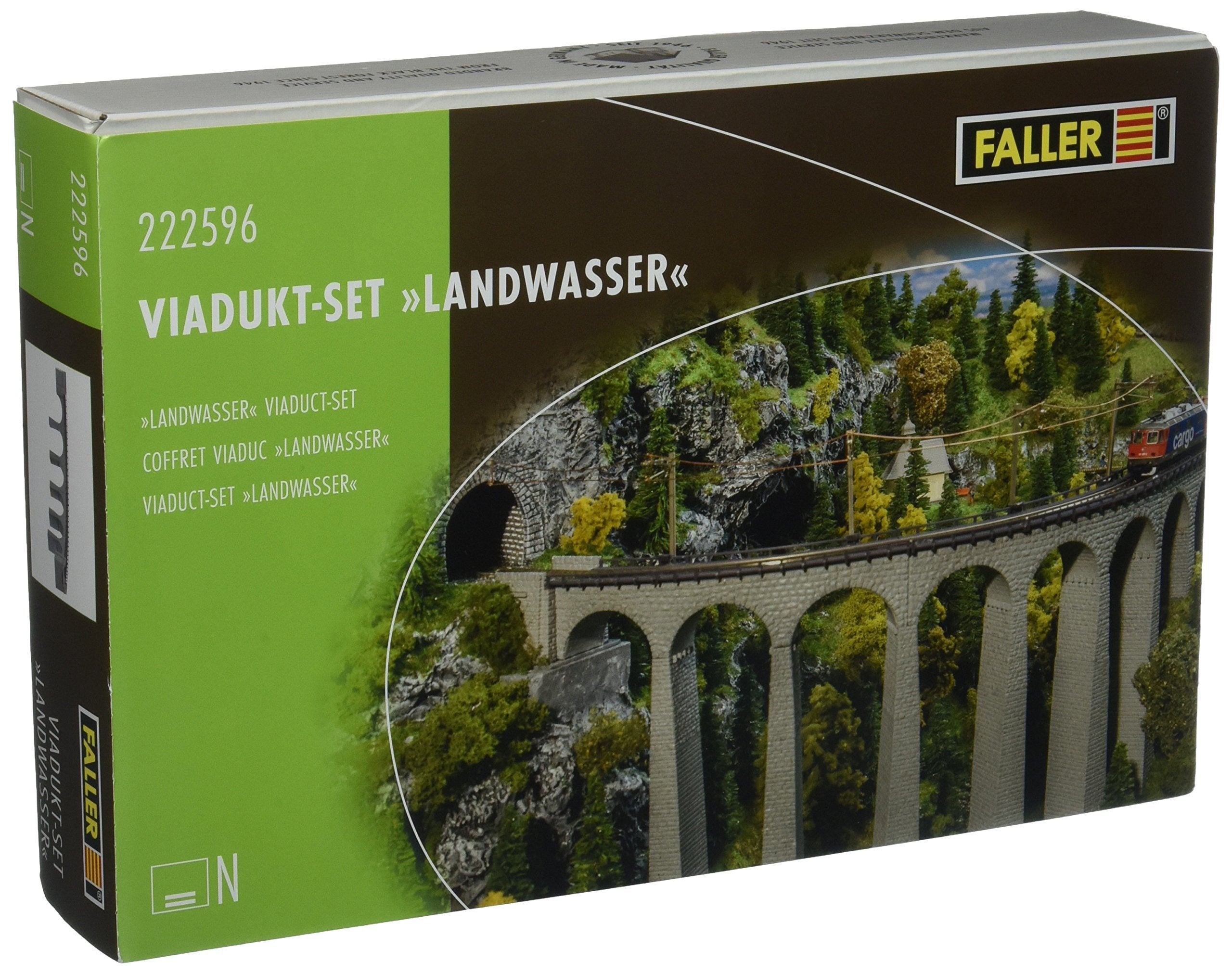 Faller FA222596 Viadukt-Set Landwasser Modellbausatz, verschieden, One Size