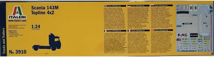 Italeri 3910 - 1:24 Scania Topline 4x2, 143 m, Vehicles