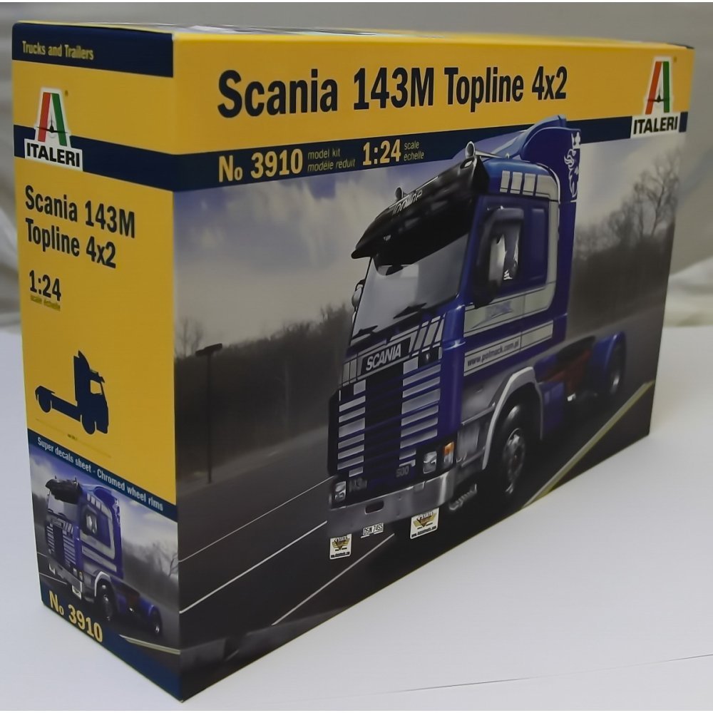 Italeri 3910 - 1:24 Scania Topline 4x2, 143 m, Vehicles
