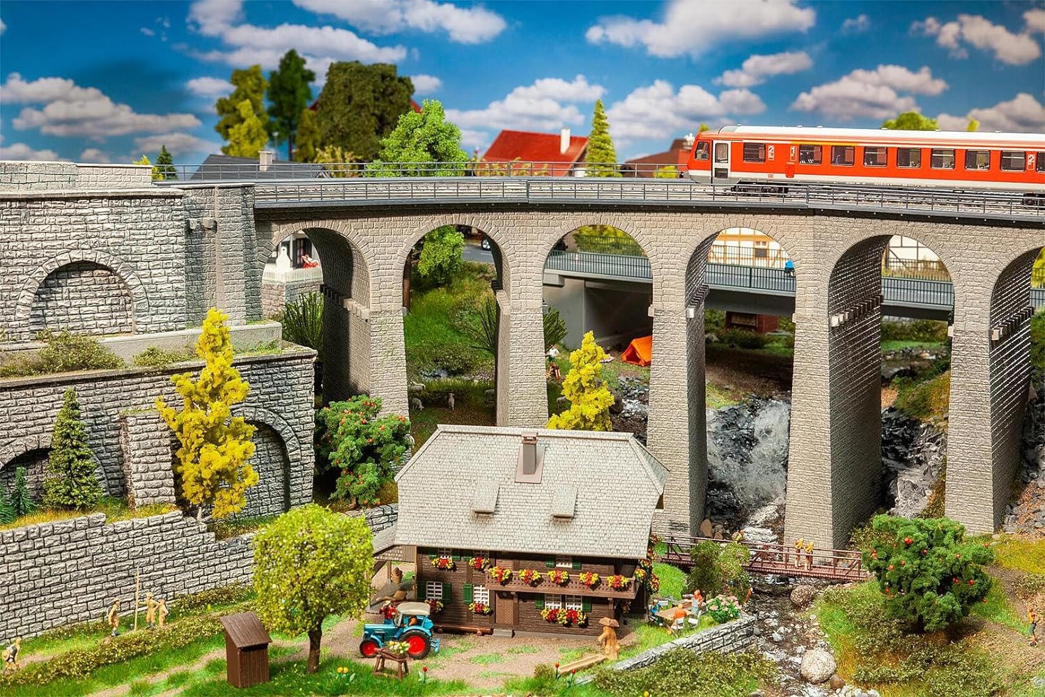 Faller FA120466 Viaduct Set 2 Track Curved Model Kit Various