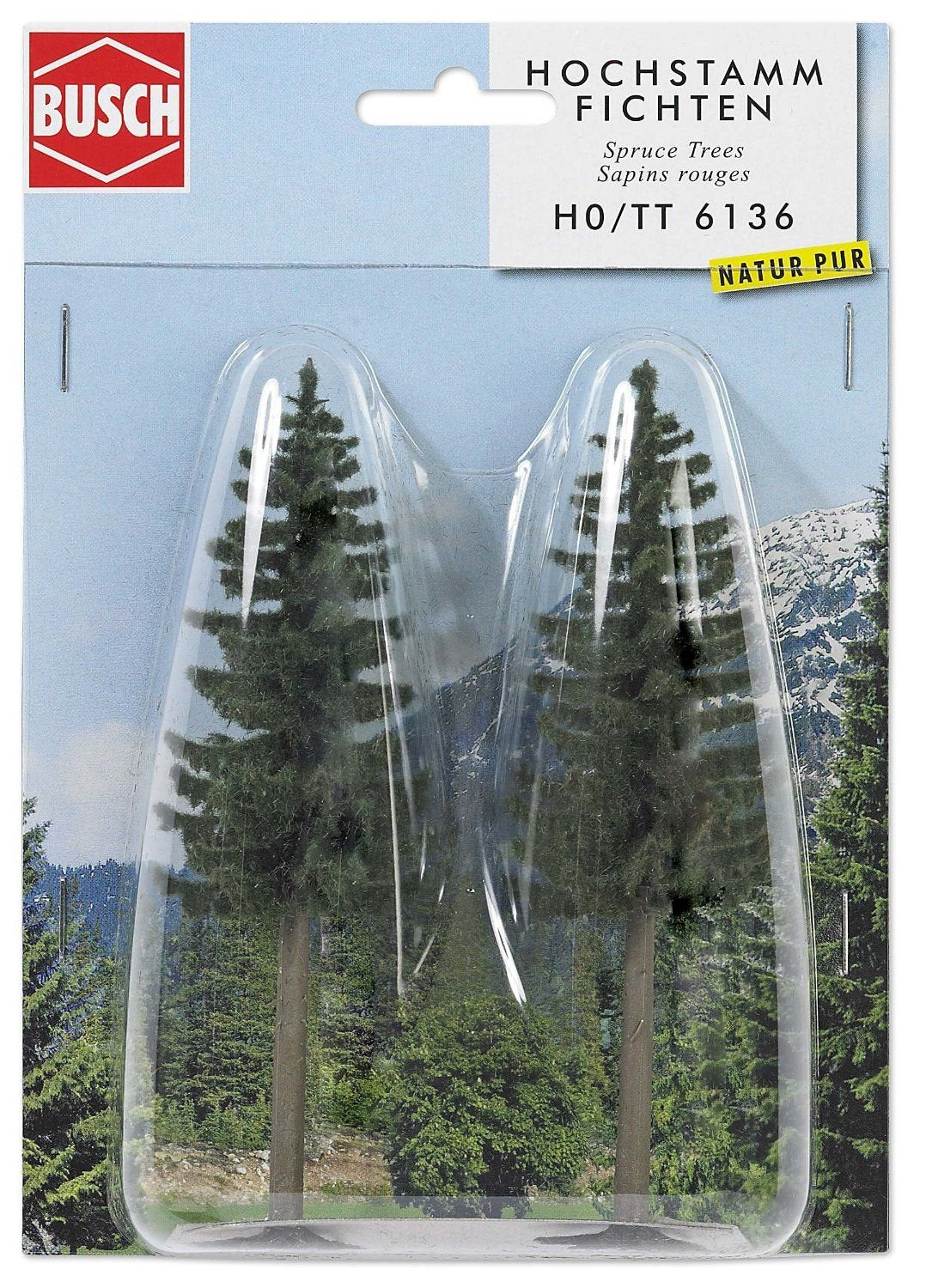 Busch - Árbol para modelismo ferroviario Escala 1:87 (13x2x2 cm