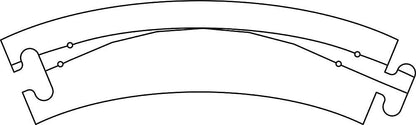 FALLER Laser Street FA161920 Track Arch 45° R = 268 x 50 mm