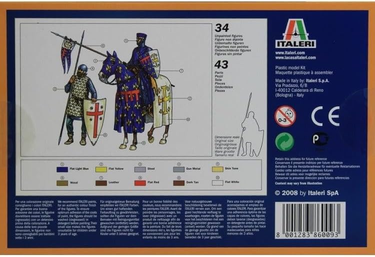 Italeri 11th Century Crusaders - 1/72 Plastic Model Soldier Kit