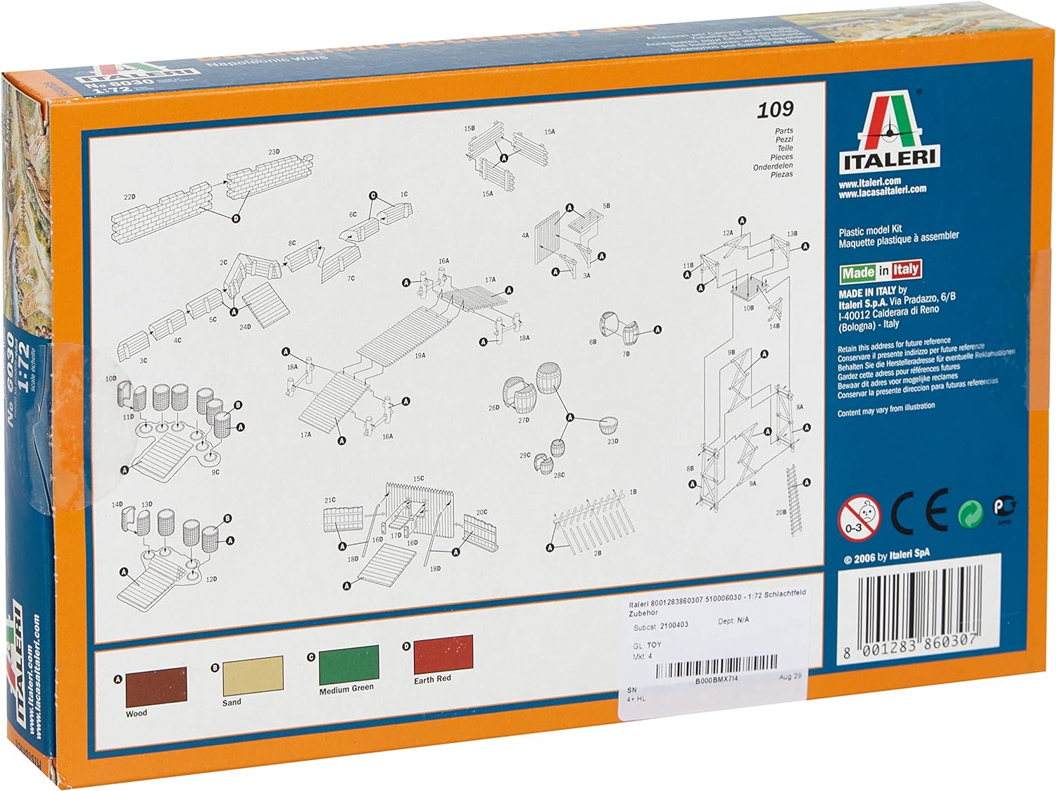 ITALERI ITA6030 Model kit, Brown