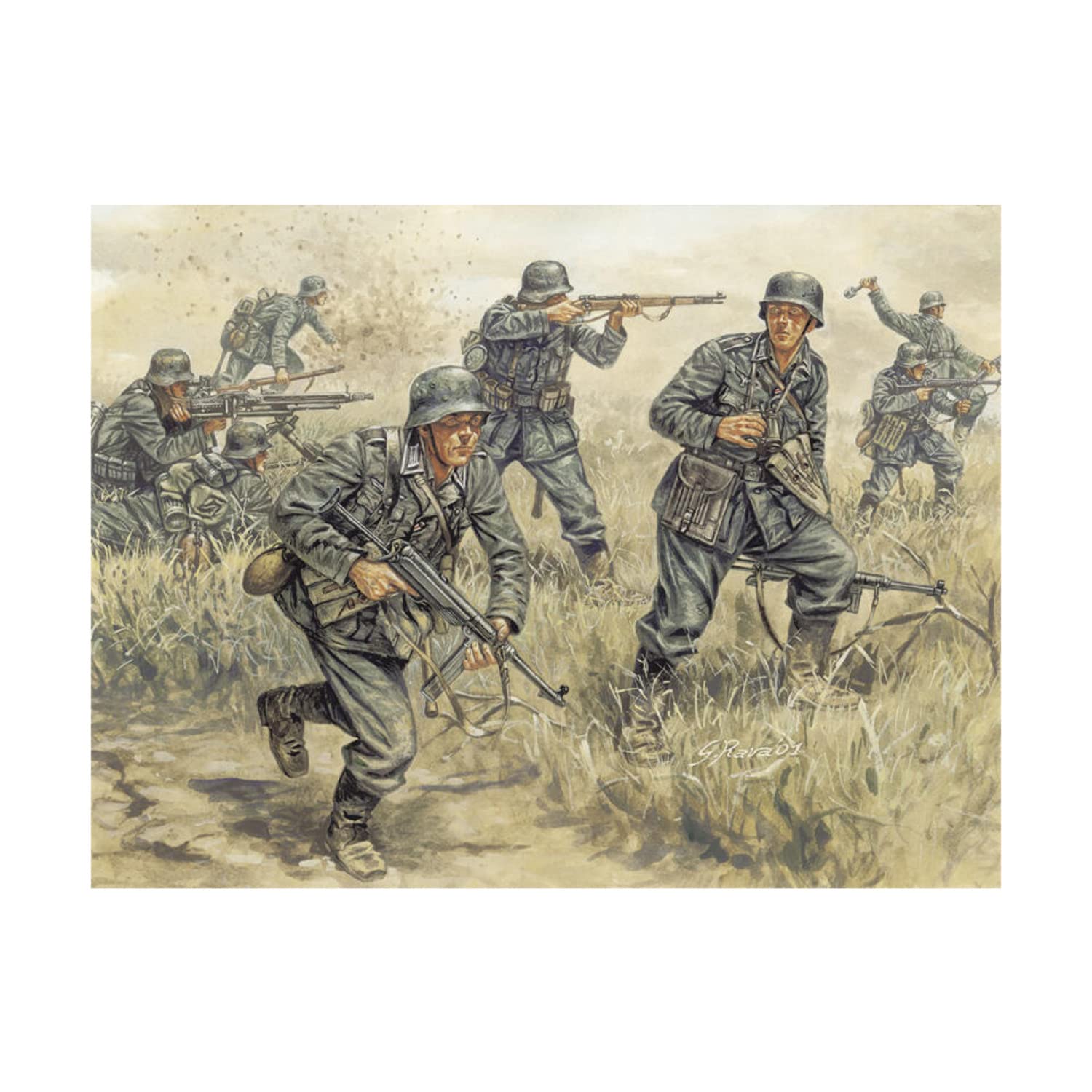 The Hobby Company 8001283860338 Italeri 510006033 - 1:72 Deutsche Infanterie, Verschieden