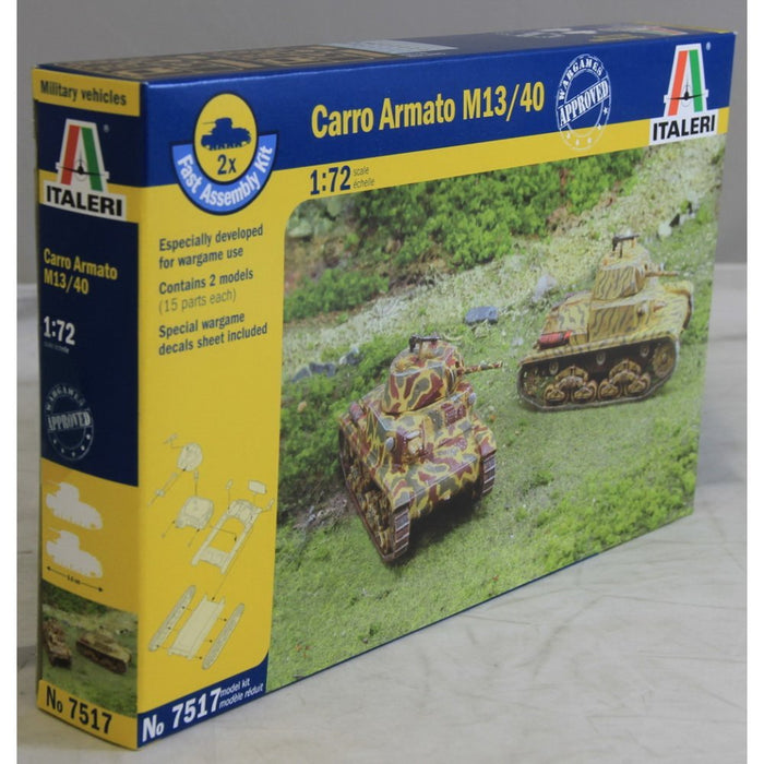 Italeri 7517S 2 x Carro Armato M13/40-2 Tanques en Miniatura (Escala 1:72
