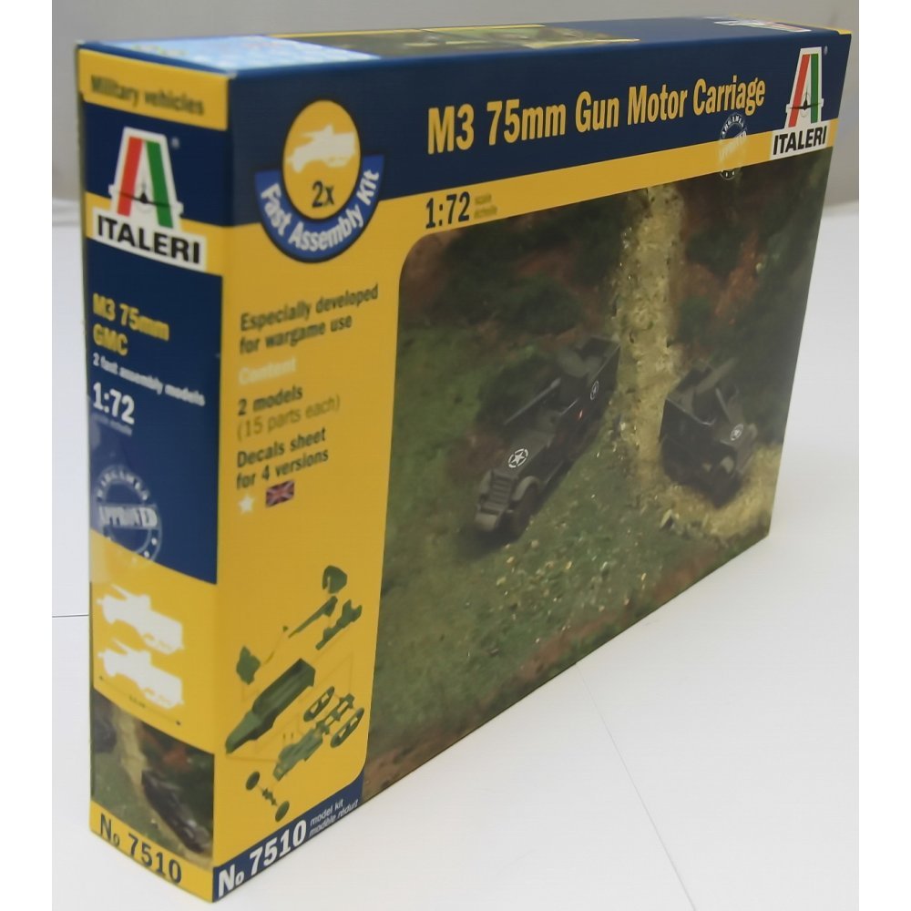 Italeri M3 75mm Half Track (Fast Assembly) Model Kit