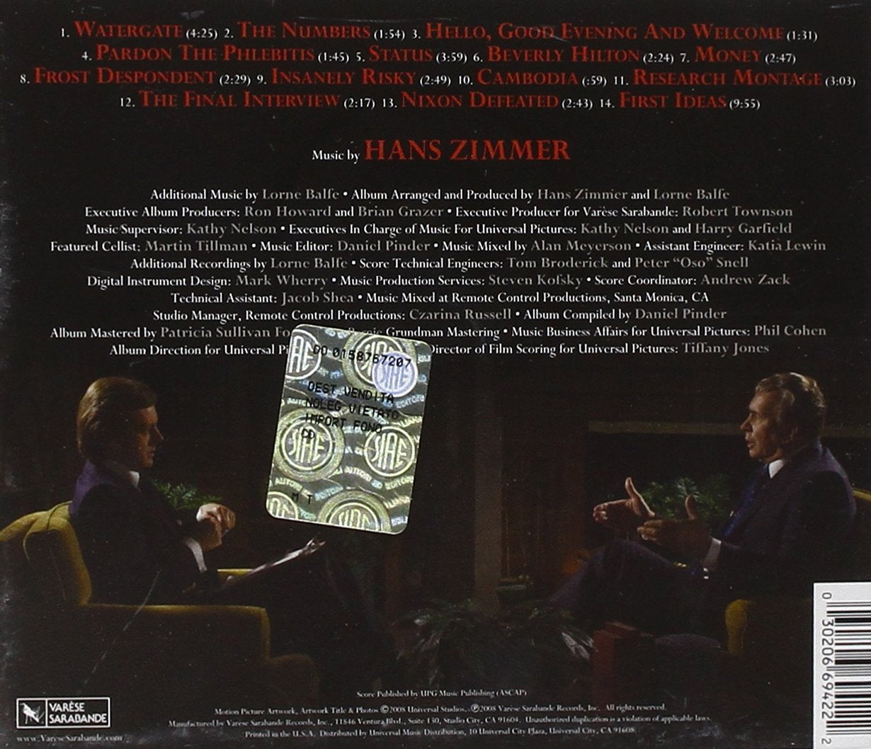 Frost/Nixon (Score