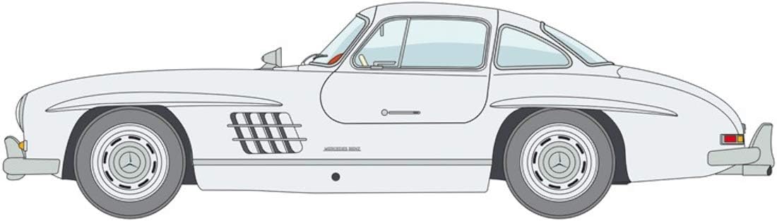Italeri 3645S-Maqueta de Mercedes Benz 300 SL Gull Wing, Escala 1:24, maqueta, modelismo, Manualidades, Hobby, Pegado, plástico, Color Plateado, Mittel (3645S