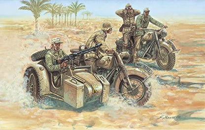 Italeri 510006121 – 1:72 WWII German Motorcycles