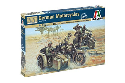 Italeri 510006121 – 1:72 WWII German Motorcycles
