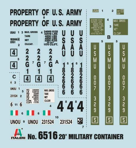 Italeri 510006516 – 1:35 20 Military Container