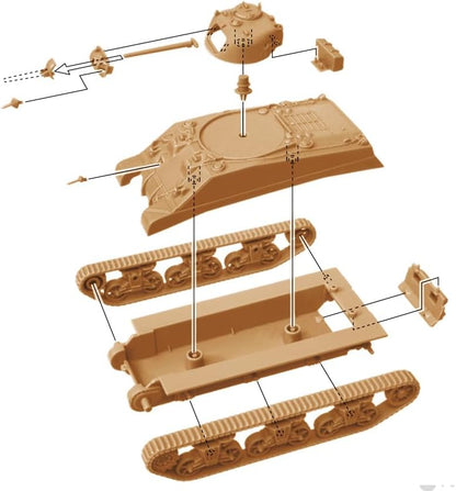 Italeri 510007511 – Tank – 1:72 M4A2 Sherman III