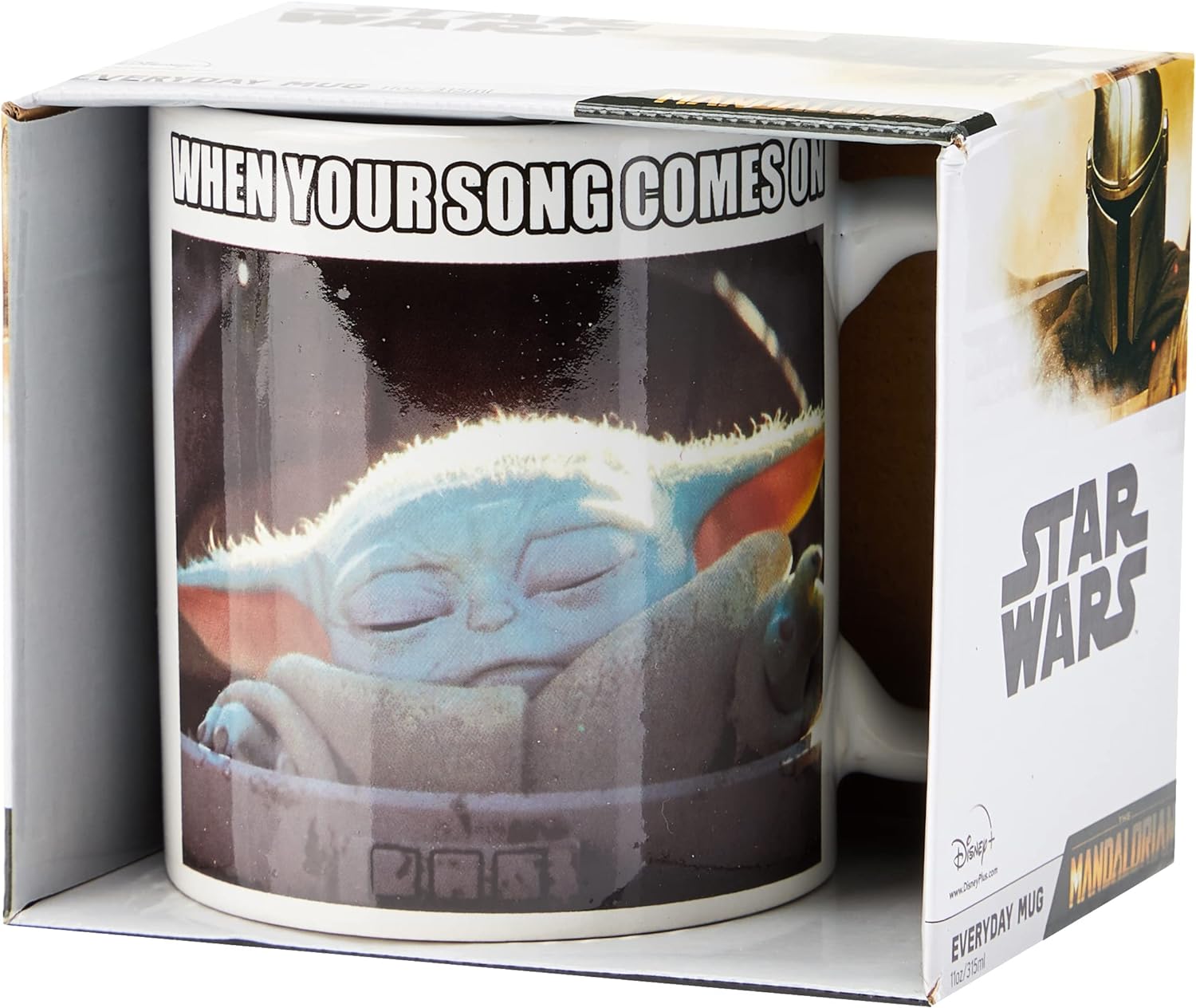 Pyramid STAR WARS THE MANDALORIAN MUG WHEN YOUR SONG COMES ON, White
