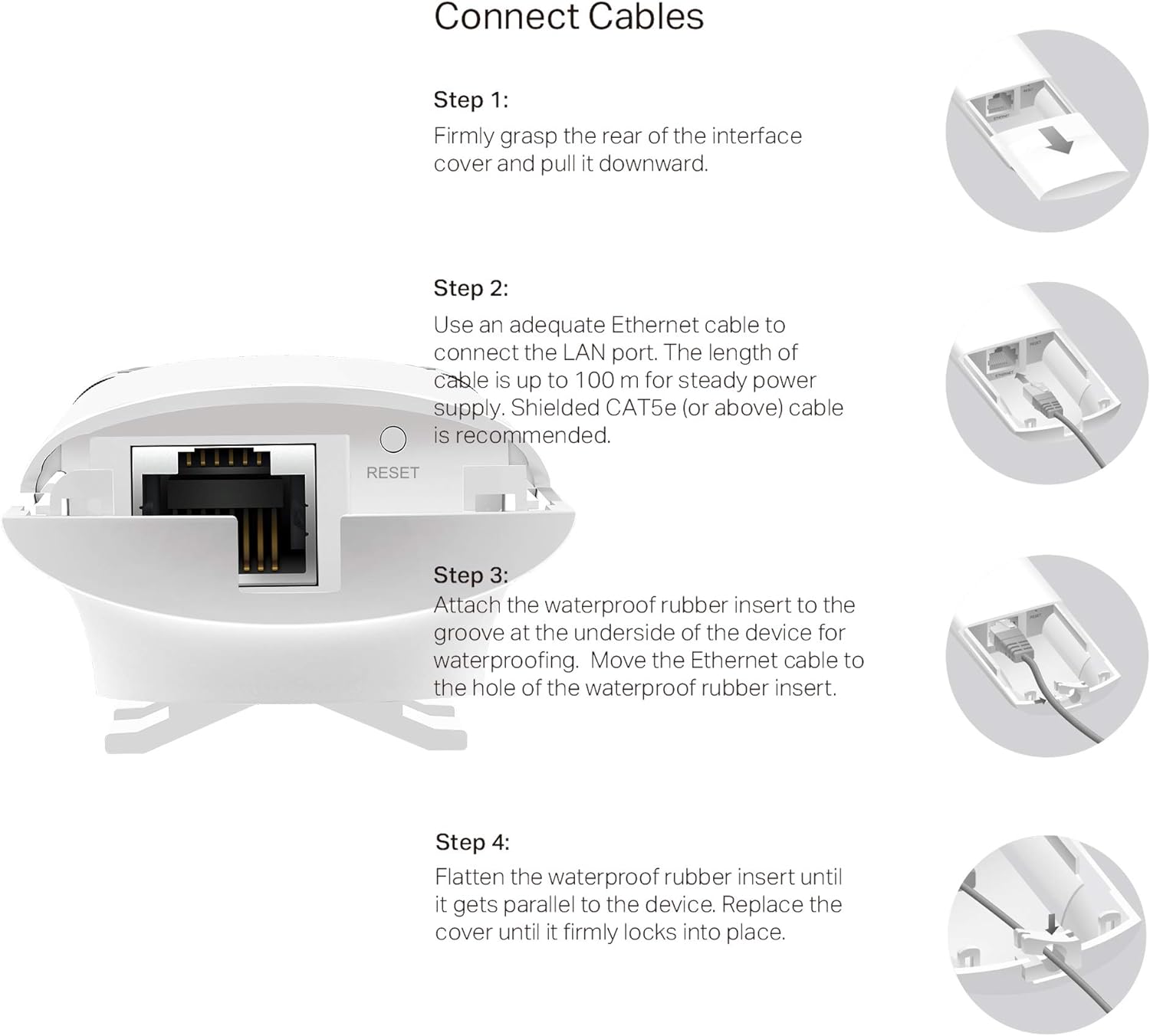 TP-Link EAP110-Outdoor 300Mbps Wireless N Outdoor Access Points, 24V Passive PoE, Easily Wall or Ceiling Mount, Free EAP Controller Software N300 Mbps Outdoor EAP