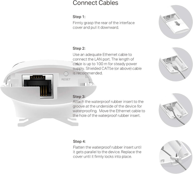 TP-Link EAP110-Outdoor 300Mbps Wireless N Outdoor Access Points, 24V Passive PoE, Easily Wall or Ceiling Mount, Free EAP Controller Software N300 Mbps Outdoor EAP
