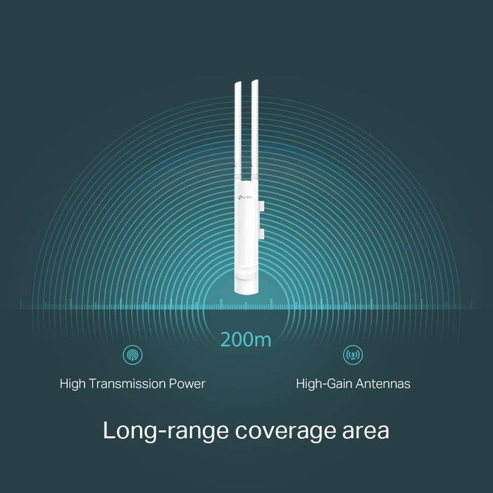 TP-Link EAP110-Outdoor 300Mbps Wireless N Outdoor Access Points, 24V Passive PoE, Easily Wall or Ceiling Mount, Free EAP Controller Software N300 Mbps Outdoor EAP