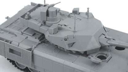 Zvezda 5056 Army 500785056-1:72 T-14 Armata Russian Battle Tank, Stand Model Building, Hobby, Crafts, Plastic Kit, Unvarnished, Mittel