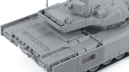 Zvezda 5056 Army 500785056-1:72 T-14 Armata Russian Battle Tank, Stand Model Building, Hobby, Crafts, Plastic Kit, Unvarnished, Mittel