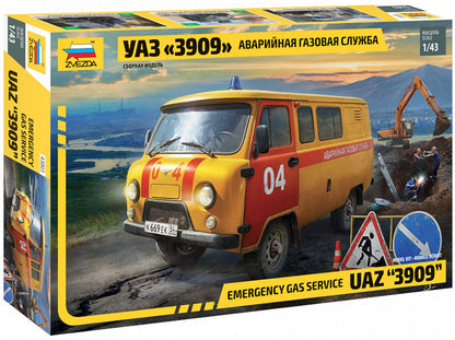 Zvezda 43003 Emergency Gas Service UAZ "3909"