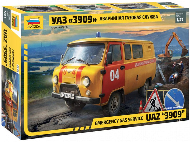 Zvezda 43003 Emergency Gas Service UAZ "3909"