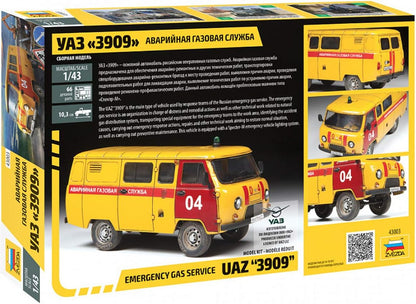 Zvezda 43003 Emergency Gas Service UAZ "3909"