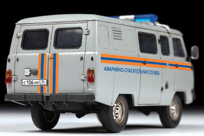 Zvezda 43002 500043002-1:43 UAZ 3909 Emergency Service-Plastic Model Assembly-Kit-for Beginners-Detailed, Unvarnished