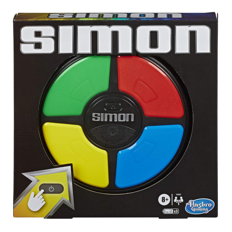 Hasbro Gaming, Simon, Electronic Memory Game, for Kids, Ages 8 and Up, Handheld Light and Sound Game, Classic Simon