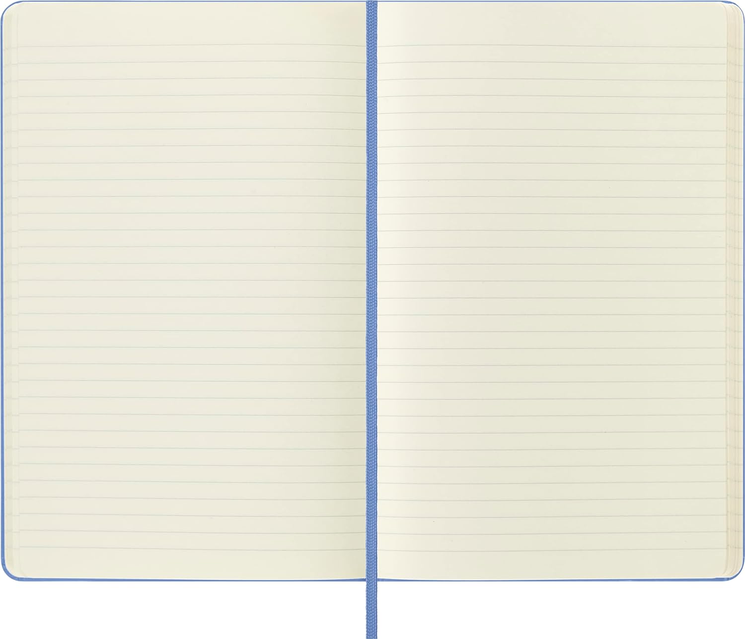 Moleskine - Classic Notebook, Ruled Notebook, Hard Cover and Elastic Closure, Size Large 13 x 21 cm, Colour Hydrangea Blue, 240 Pages