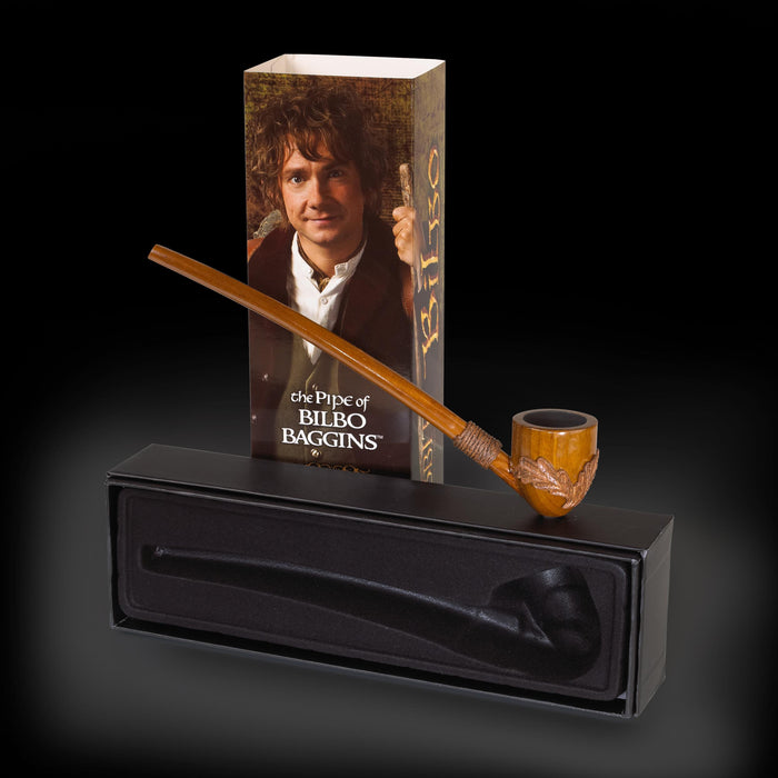 The Noble Collection The Hobbit Bilbo Baggins' Pipe - 9in (23cm) Functional Prop Replica Pipe - Officially Licensed Film Set Movie Props Replicas Gifts