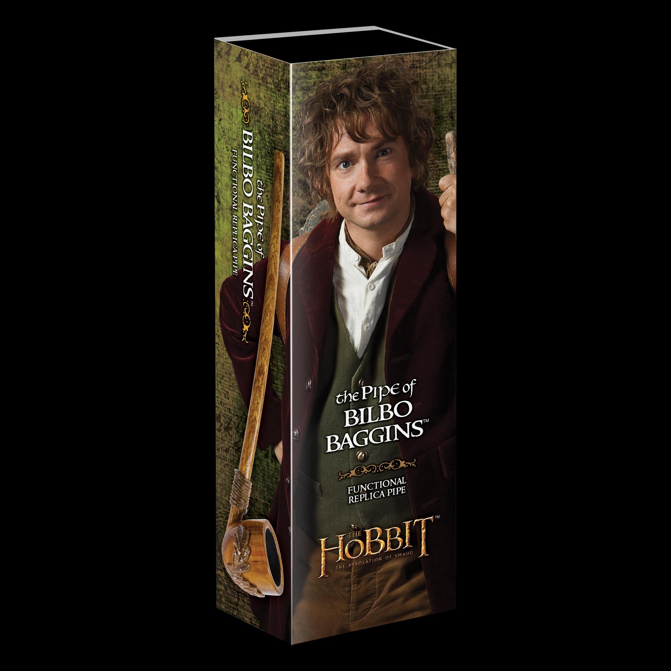The Noble Collection The Hobbit Bilbo Baggins' Pipe - 9in (23cm) Functional Prop Replica Pipe - Officially Licensed Film Set Movie Props Replicas Gifts