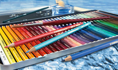 Aquarellable Colouring Pencil - STABILOaquacolor ARTY - Pack of 24 - Assorted Colours