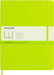 Moleskine - Classic Notebook, Plain Notebook, Soft Cover and Elastic Closure, Size X-Large 19 x 25 cm, Colour Lemon Green, 192 Pages