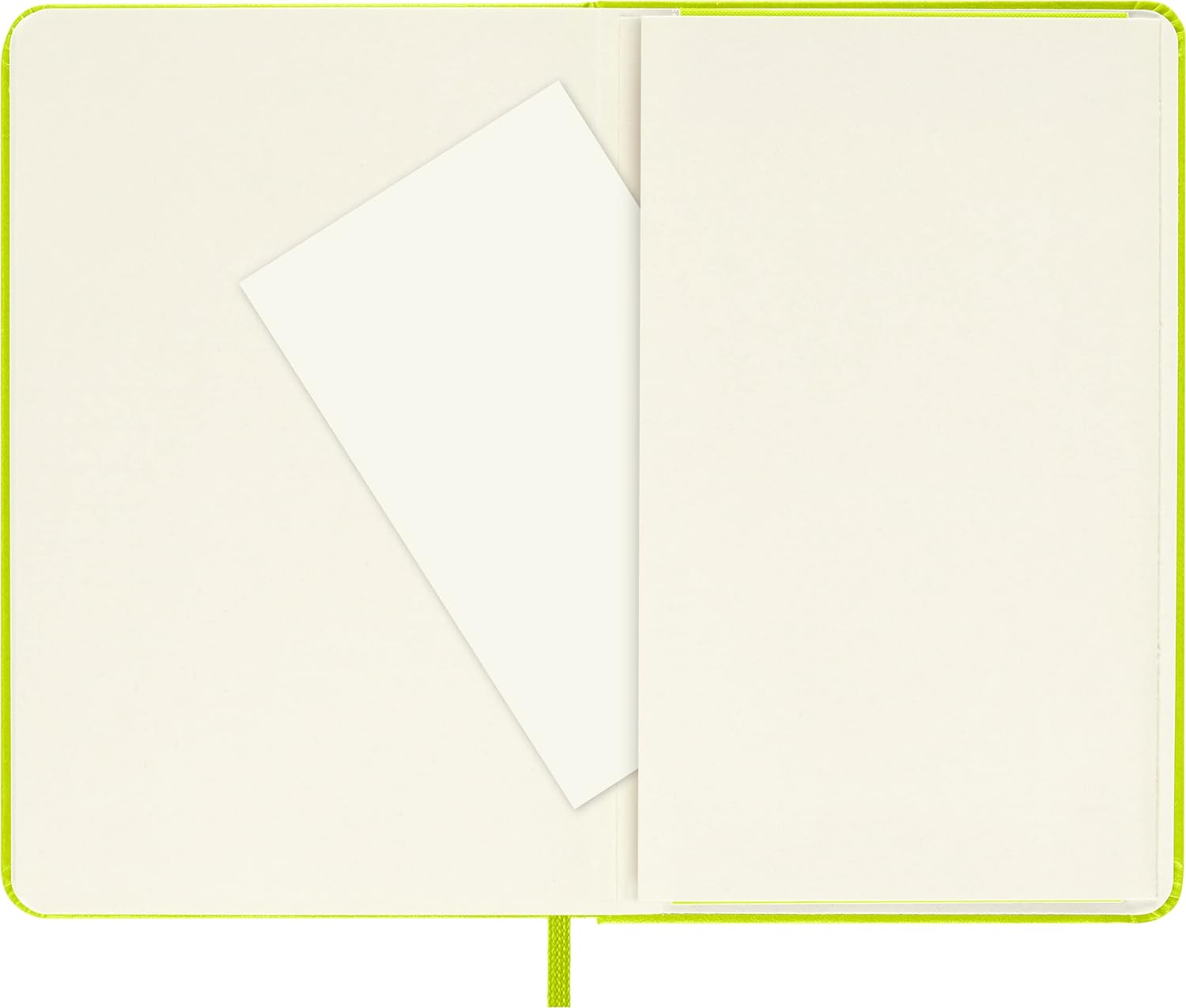 Moleskine - Classic Notebook, Plain Notebook, Hard Cover and Elastic Closure, Size Pocket 9 x 14 cm, Colour Lemon Green, 192 Pages