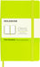 Moleskine - Classic Notebook, Plain Notebook, Hard Cover and Elastic Closure, Size Pocket 9 x 14 cm, Colour Lemon Green, 192 Pages