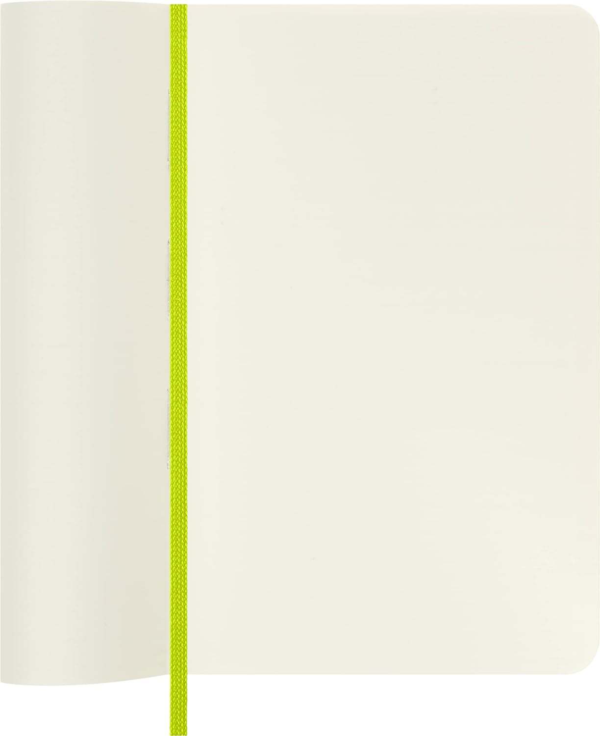Moleskine - Classic Notebook, Plain Notebook, Soft Cover and Elastic Closure, Size Pocket 9 x 14 cm, Colour Lemon Green, 192 Pages