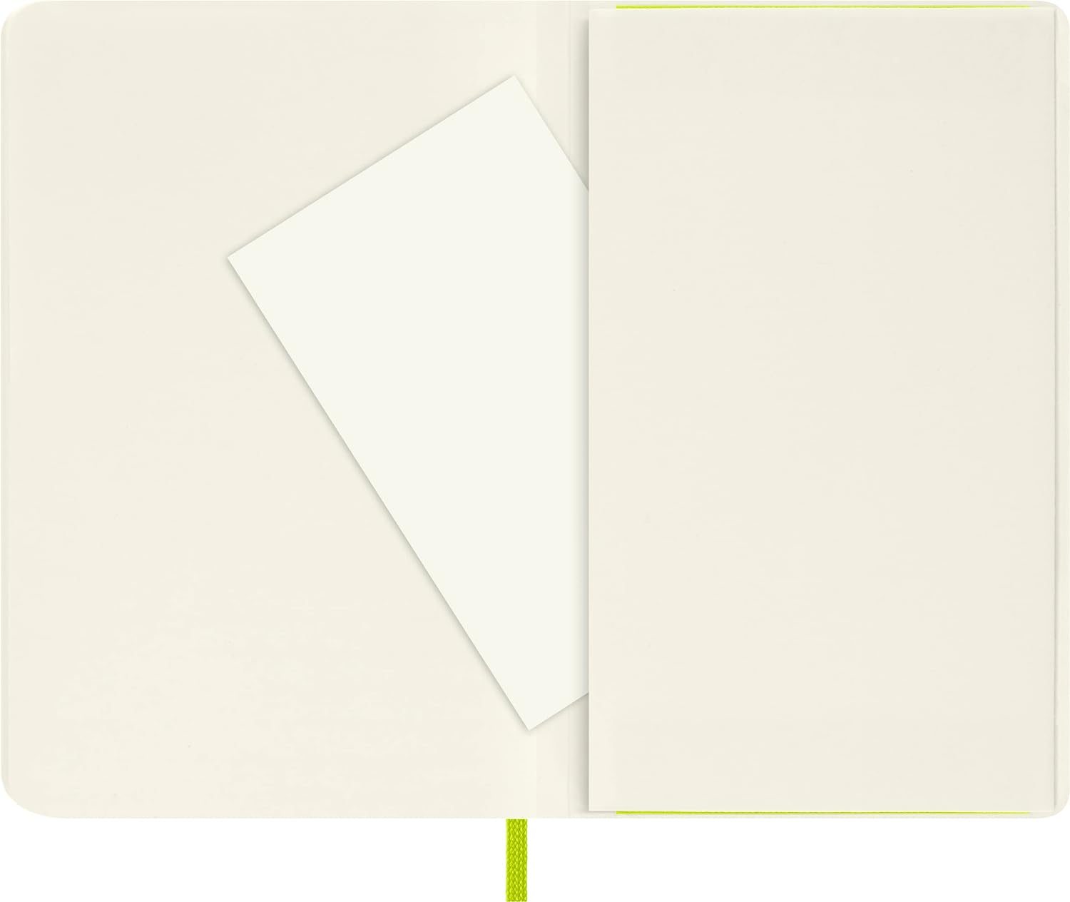 Moleskine - Classic Notebook, Plain Notebook, Soft Cover and Elastic Closure, Size Pocket 9 x 14 cm, Colour Lemon Green, 192 Pages