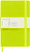 Moleskine - Classic Notebook, Plain Notebook, Hard Cover and Elastic Closure, Size Large 13 x 21 cm, Colour Lemon Green, 240 Pages