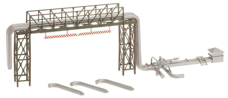 Faller - Edificio ferroviario de modelismo ferroviario (H0 FA ROHRLEITUNG MIT ABFUELLANLAGE F130487