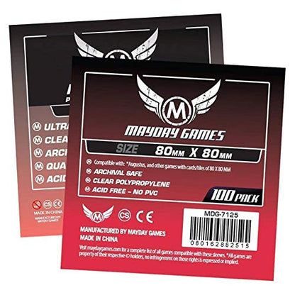 Maydaygames - 100 Protège Cartes Premium Standard 80x80mm (7125