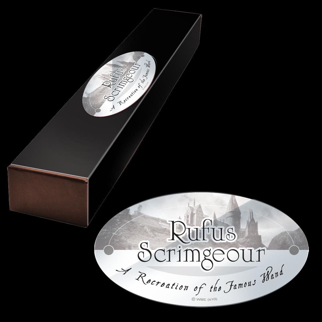 The Noble Collection - Rufus Scrimgeour Character Wand - 15in (38cm) Wizarding World Wand With Name Tag - Harry Potter Film Set Movie Props Wands