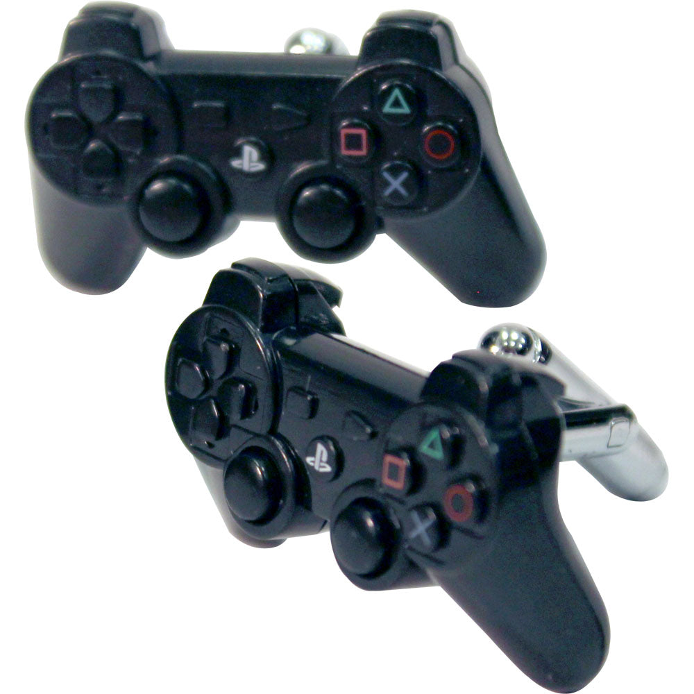 SONY PlayStation 3D PS3 Controller Model Cufflink Set with Swivel Bar, Black (993481)