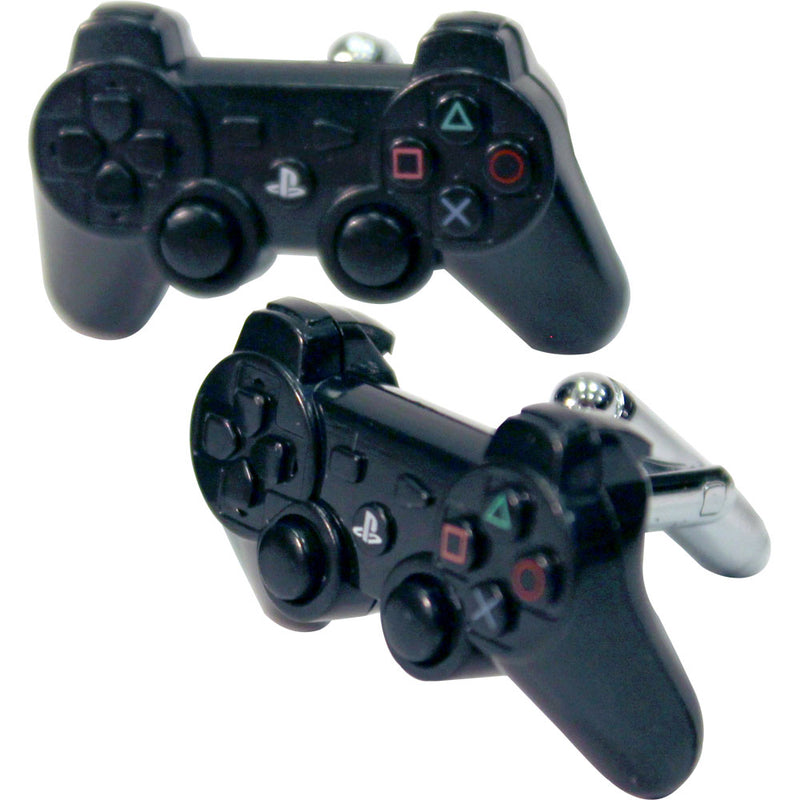 SONY PlayStation 3D PS3 Controller Model Cufflink Set with Swivel Bar, Black (993481)