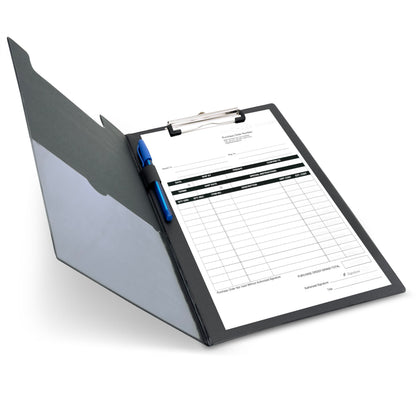 Rapesco VFDCB0B3 A4+ Foldover Clipboard with Pocket, Black