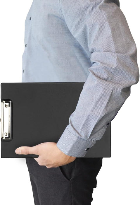 Rapesco VFDCB0B3 A4+ Foldover Clipboard with Pocket, Black
