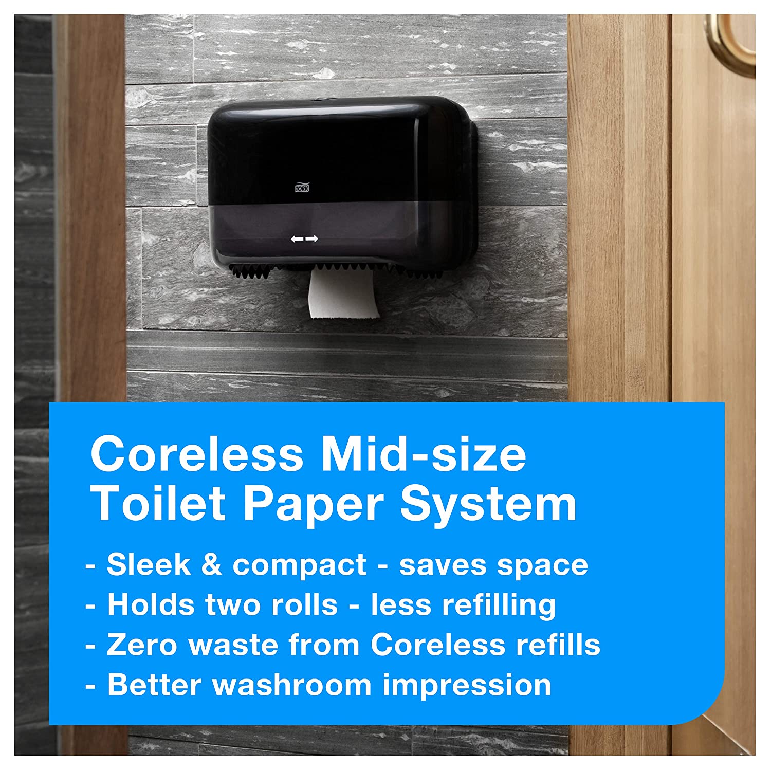 Tork Dispenser System For Coreless Toilet Paper Midi