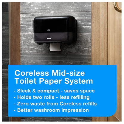 Tork Dispenser System For Coreless Toilet Paper Midi