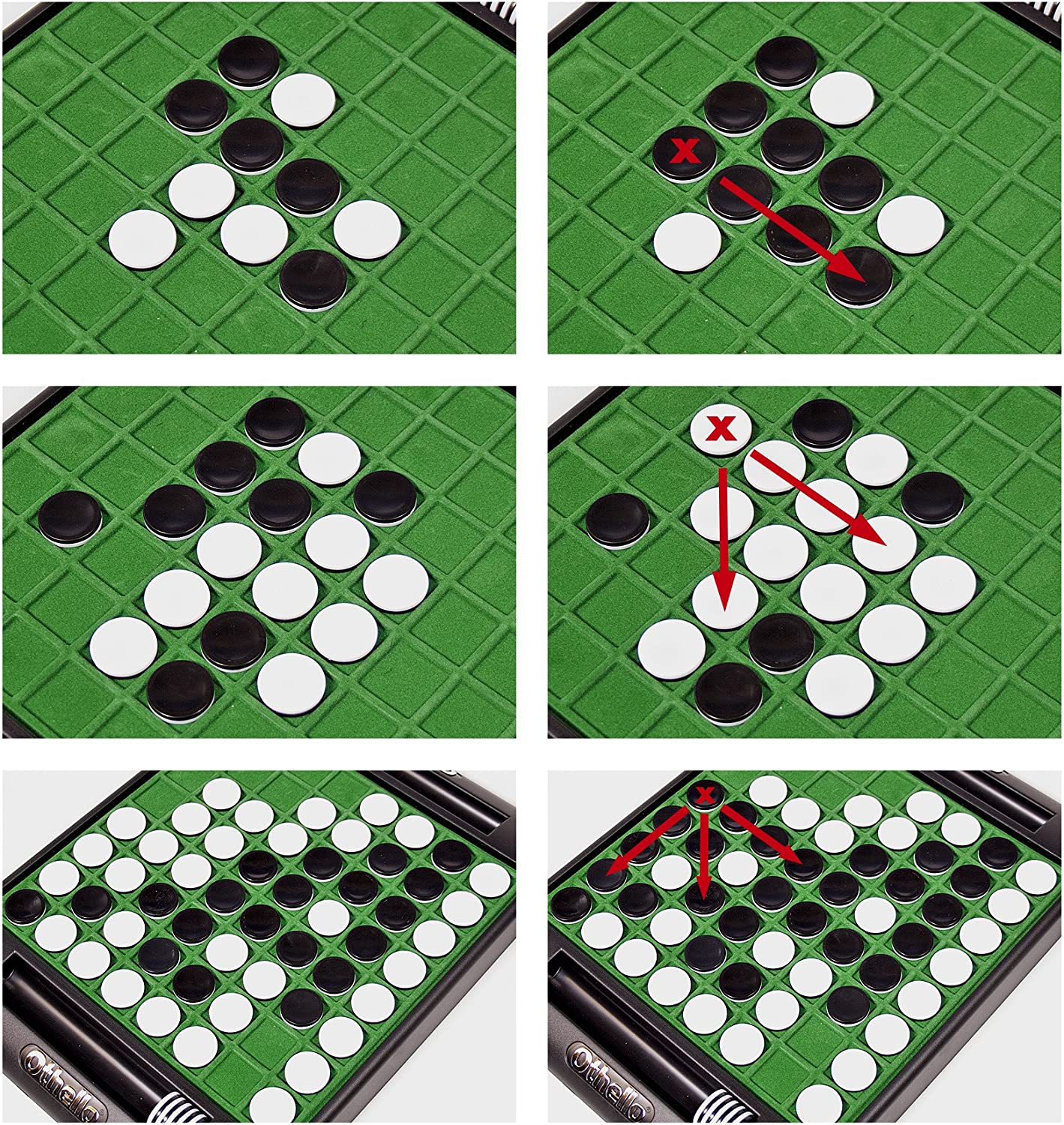 IDEAL | Othello Classic Game: A minute to learn… a lifetime to master! | Family Strategy Game | For 2 Players | Ages 7+